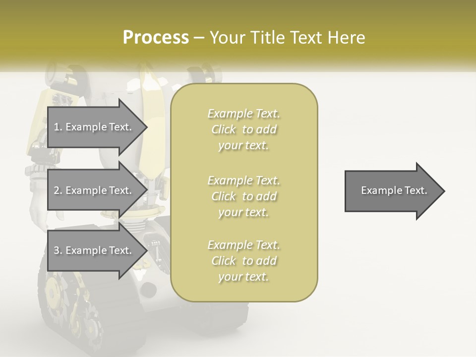Artificial White Bot PowerPoint Template
