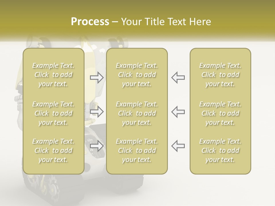 Artificial White Bot PowerPoint Template