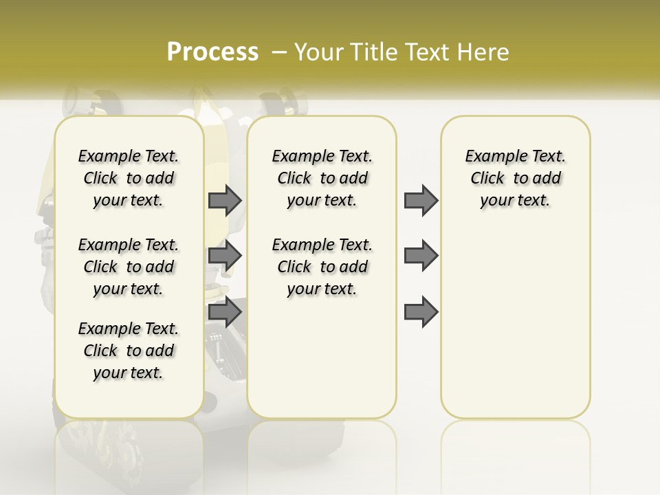 Artificial White Bot PowerPoint Template