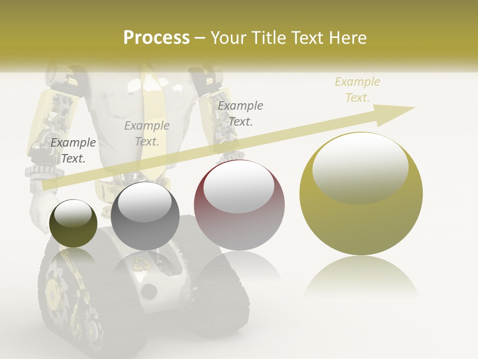 Artificial White Bot PowerPoint Template