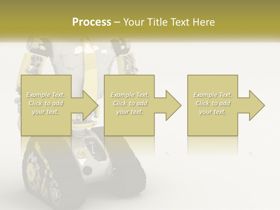 Artificial White Bot PowerPoint Template