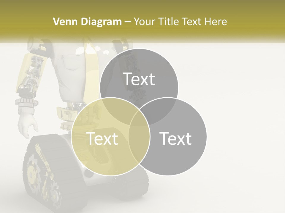 Artificial White Bot PowerPoint Template