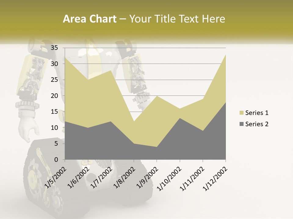 Artificial White Bot PowerPoint Template