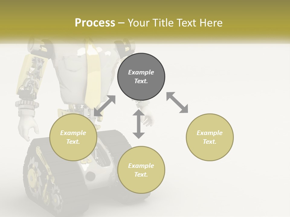 Artificial White Bot PowerPoint Template