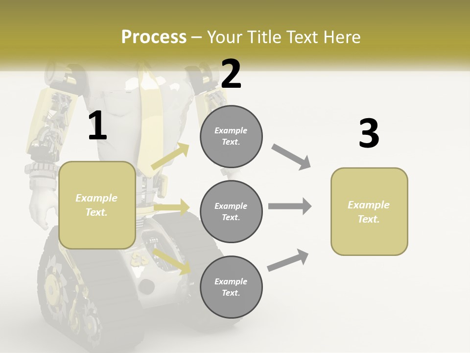 Artificial White Bot PowerPoint Template