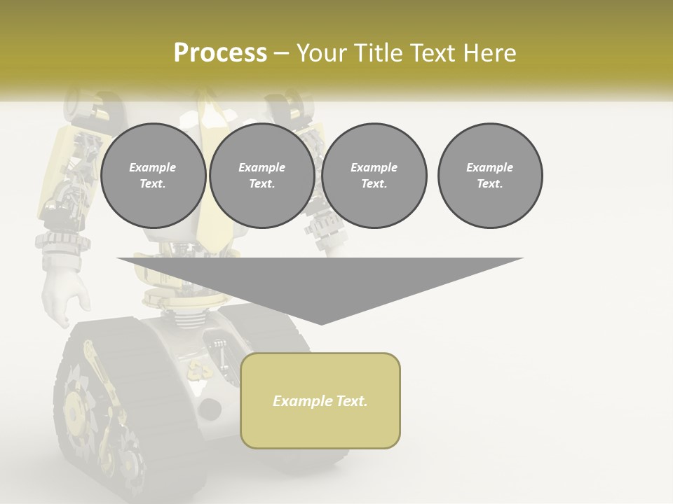 Artificial White Bot PowerPoint Template