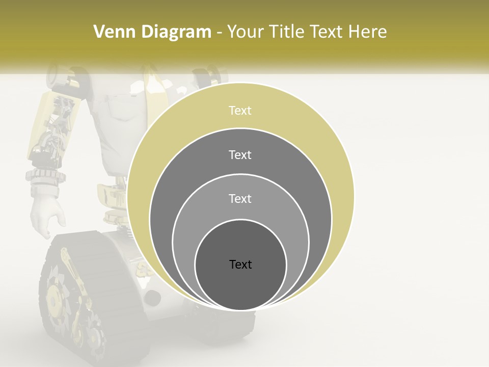 Artificial White Bot PowerPoint Template