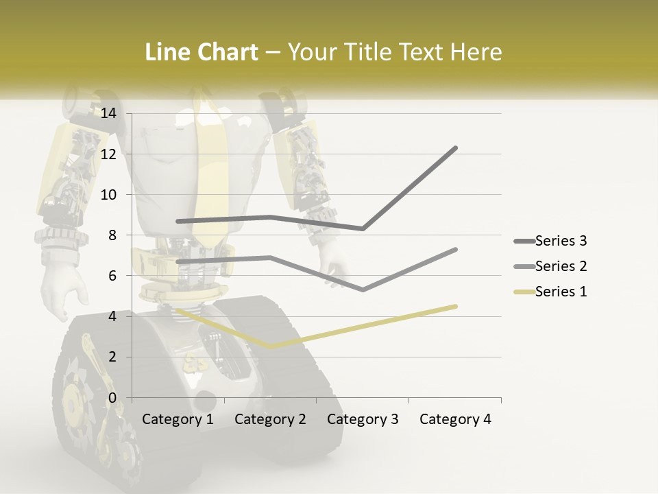 Artificial White Bot PowerPoint Template
