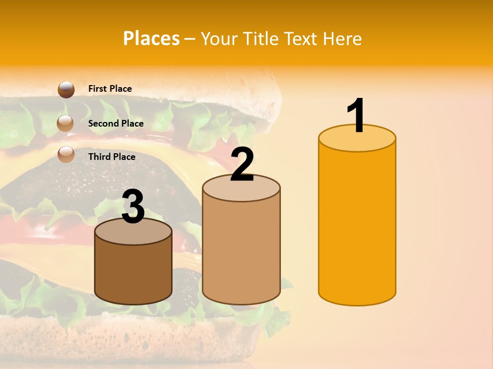 Leaf Tomato Burger PowerPoint Template