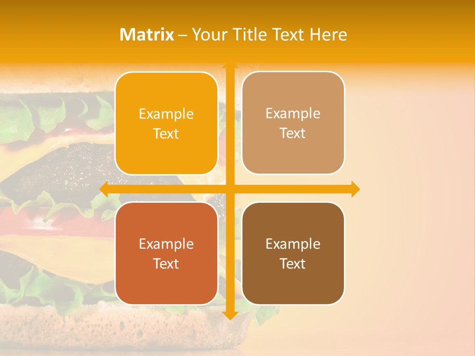 Leaf Tomato Burger PowerPoint Template