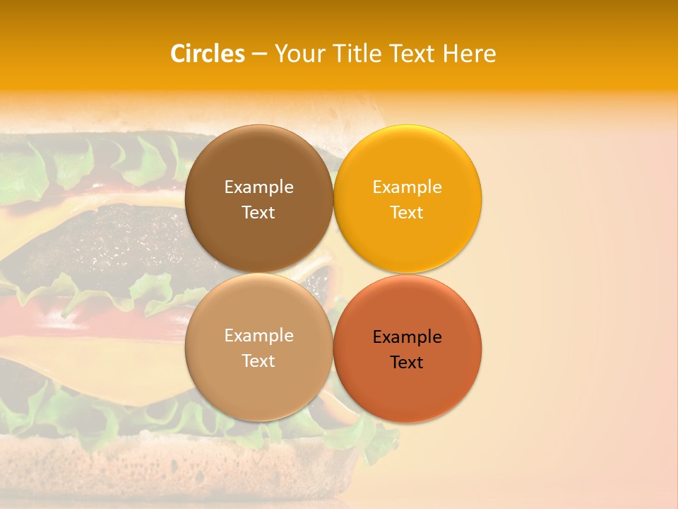 Leaf Tomato Burger PowerPoint Template