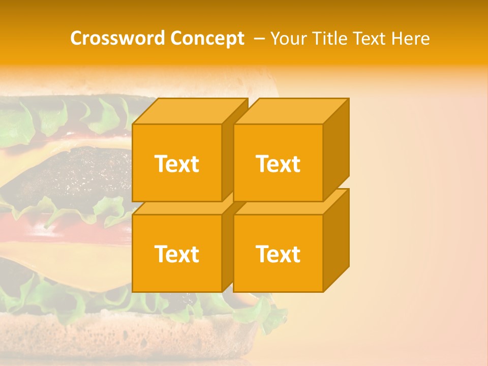 Leaf Tomato Burger PowerPoint Template