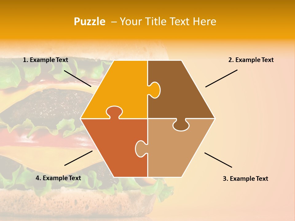 Leaf Tomato Burger PowerPoint Template
