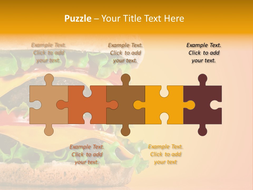 Leaf Tomato Burger PowerPoint Template