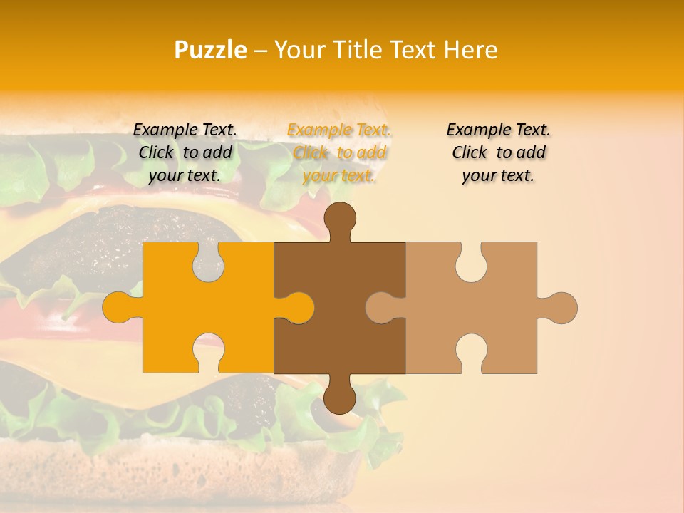 Leaf Tomato Burger PowerPoint Template