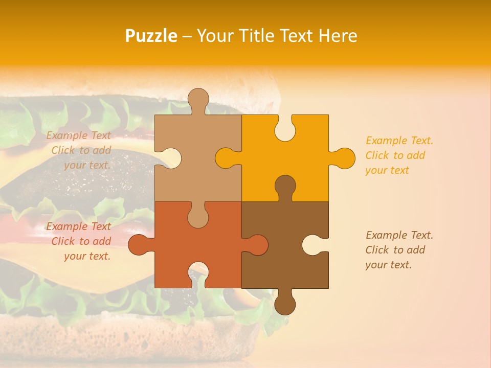 Leaf Tomato Burger PowerPoint Template