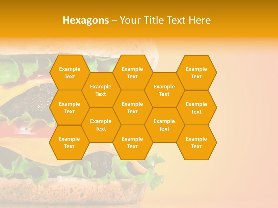 Leaf Tomato Burger PowerPoint Template