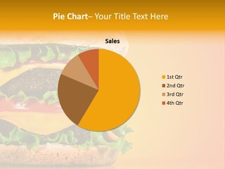 Leaf Tomato Burger PowerPoint Template