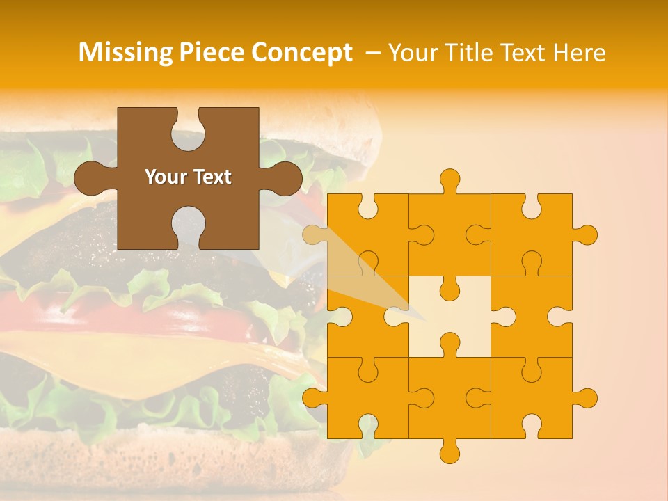 Leaf Tomato Burger PowerPoint Template