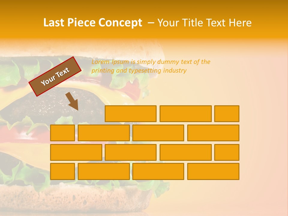 Leaf Tomato Burger PowerPoint Template