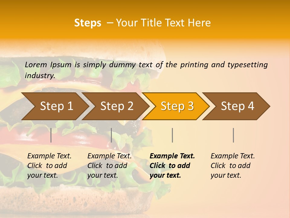 Leaf Tomato Burger PowerPoint Template