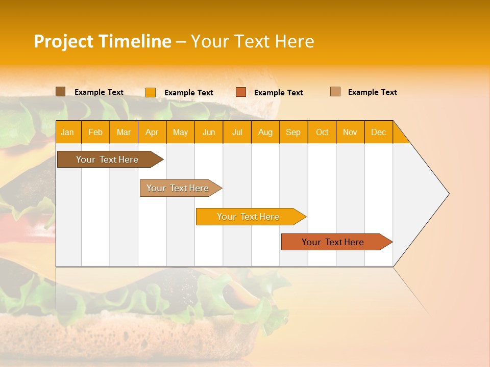Leaf Tomato Burger PowerPoint Template
