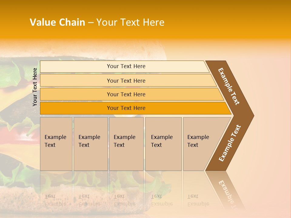 Leaf Tomato Burger PowerPoint Template