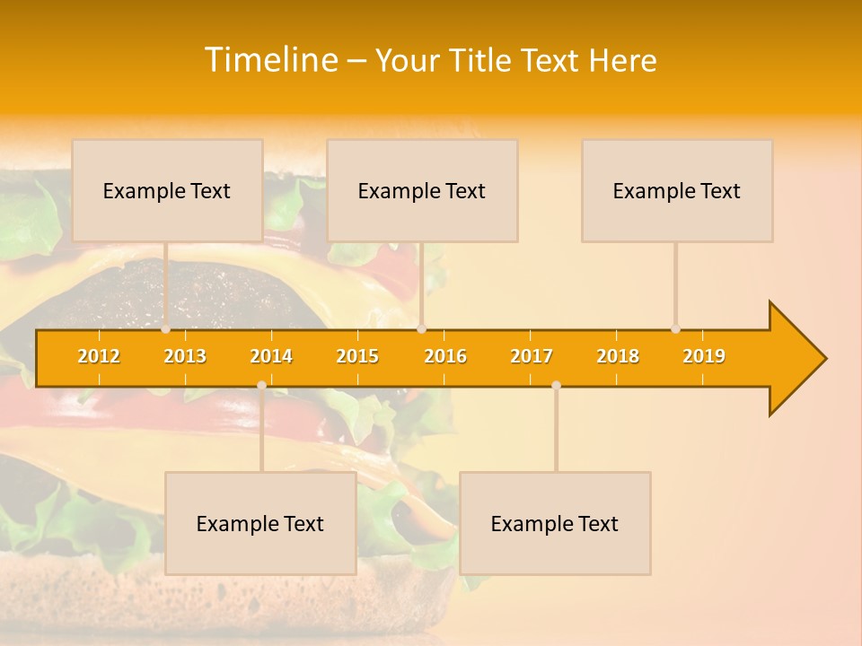 Leaf Tomato Burger PowerPoint Template