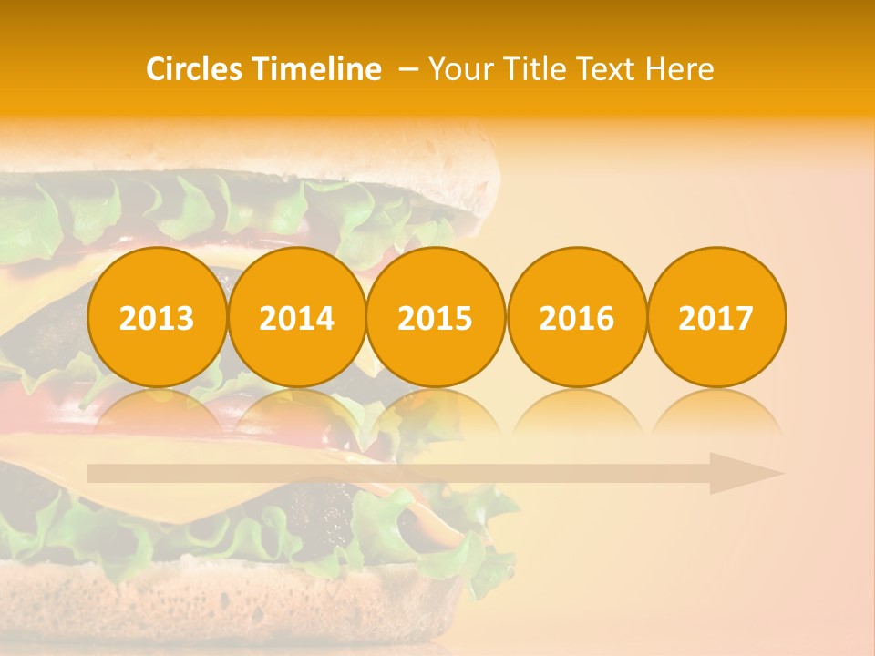 Leaf Tomato Burger PowerPoint Template