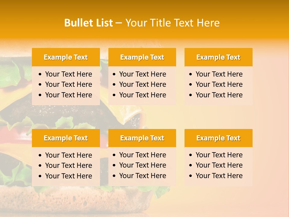 Leaf Tomato Burger PowerPoint Template