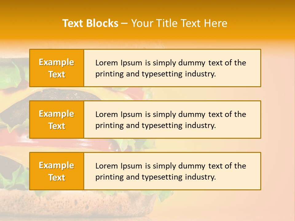 Leaf Tomato Burger PowerPoint Template