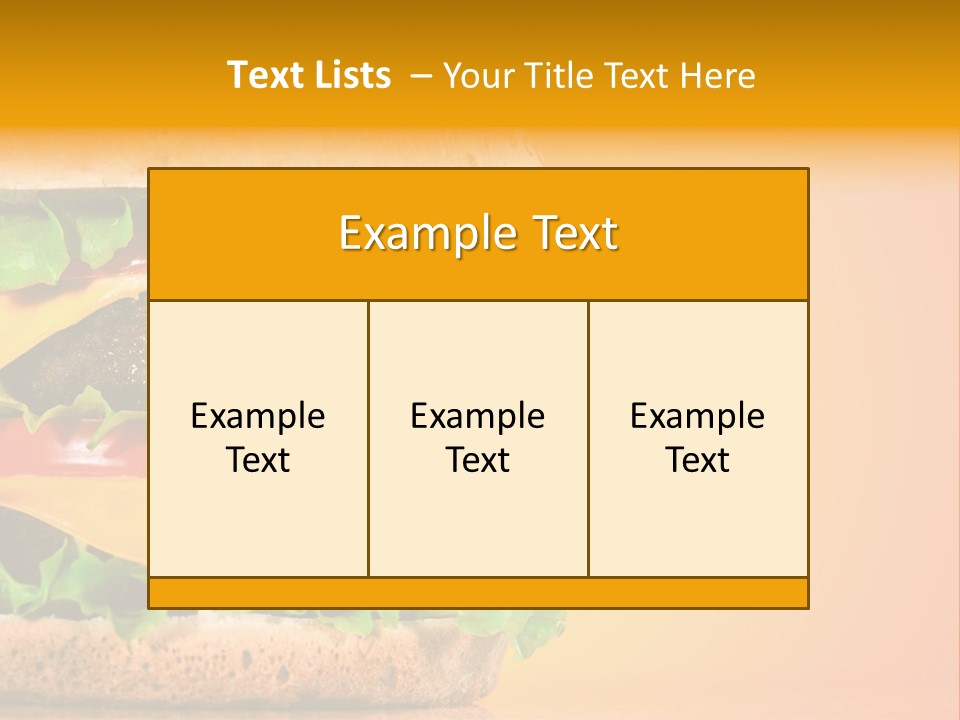 Leaf Tomato Burger PowerPoint Template