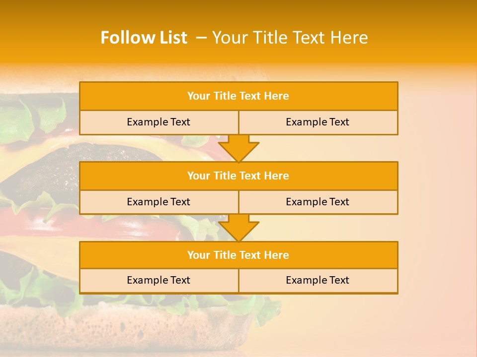 Leaf Tomato Burger PowerPoint Template