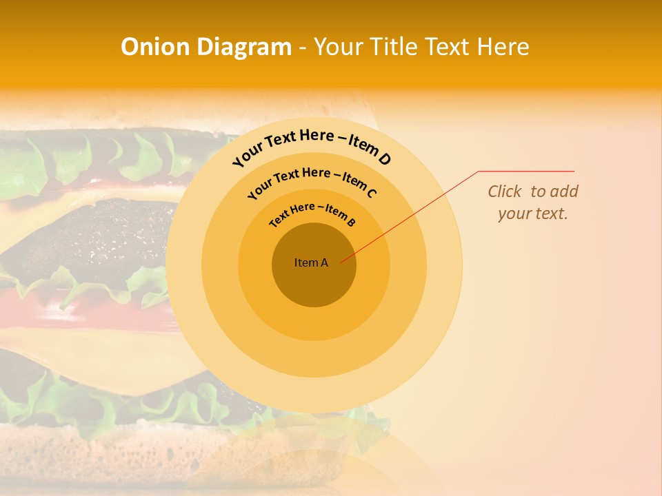 Leaf Tomato Burger PowerPoint Template