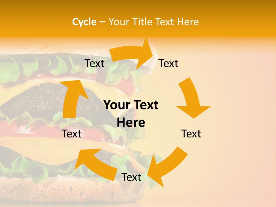 Leaf Tomato Burger PowerPoint Template
