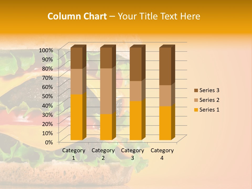 Leaf Tomato Burger PowerPoint Template