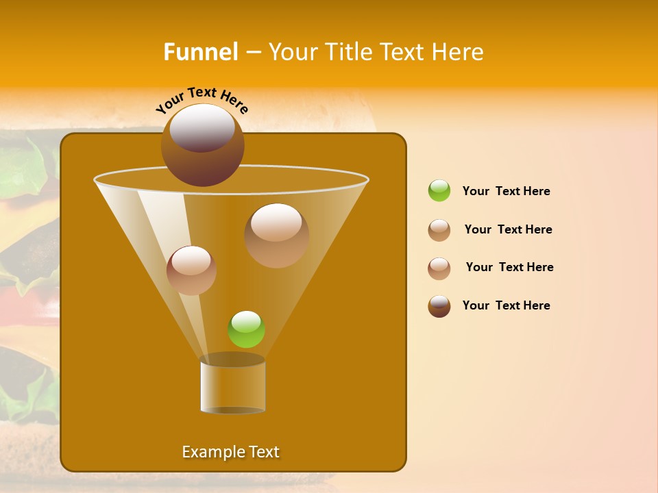 Leaf Tomato Burger PowerPoint Template