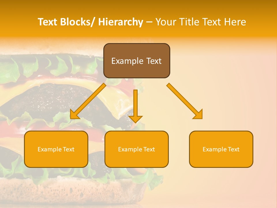 Leaf Tomato Burger PowerPoint Template