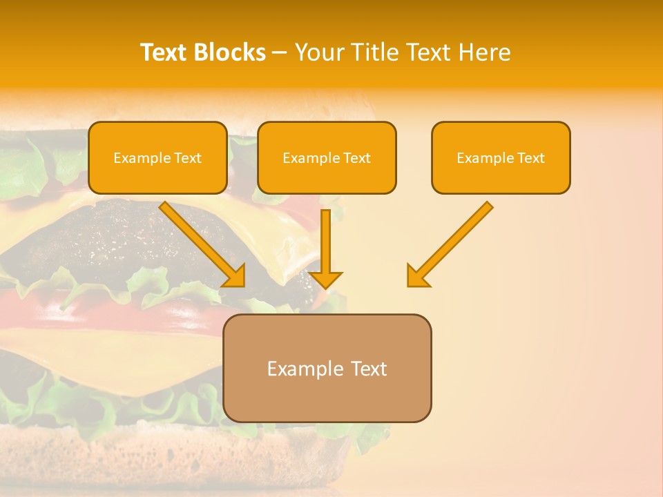 Leaf Tomato Burger PowerPoint Template