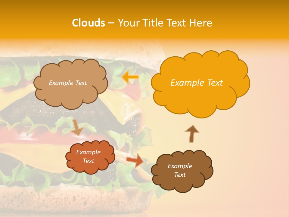 Leaf Tomato Burger PowerPoint Template