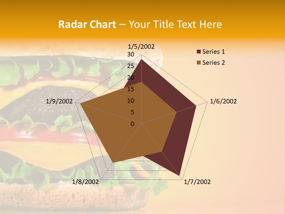 Leaf Tomato Burger PowerPoint Template