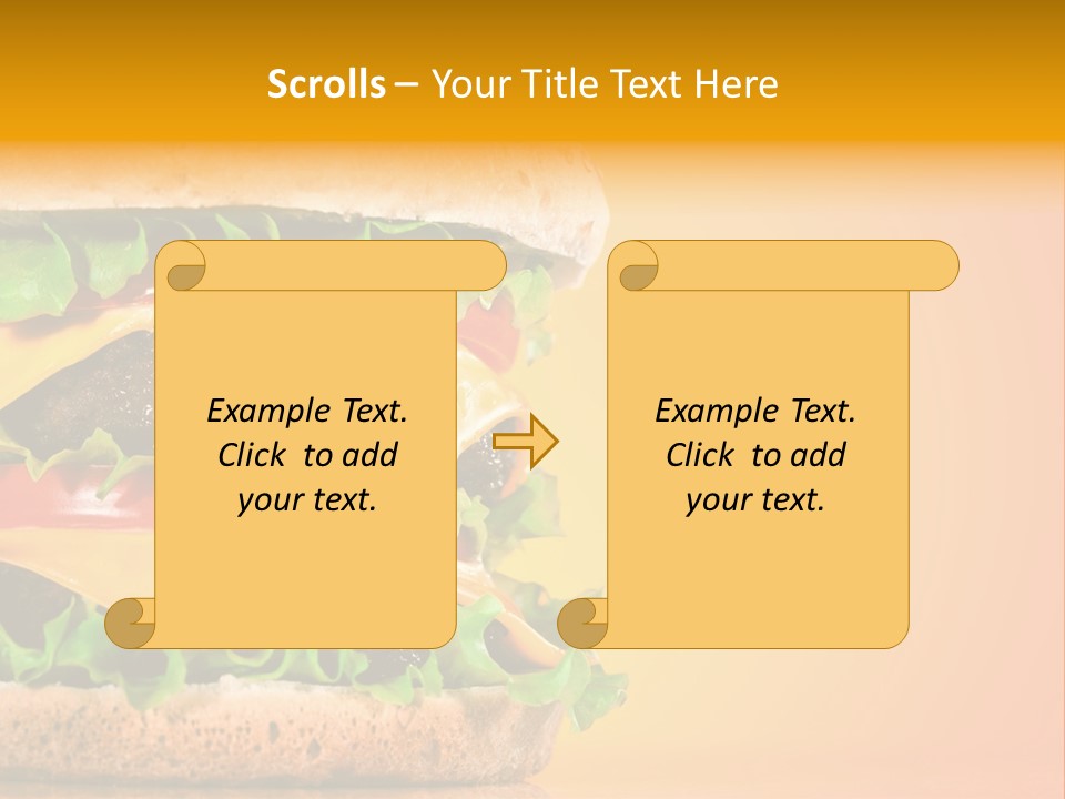 Leaf Tomato Burger PowerPoint Template