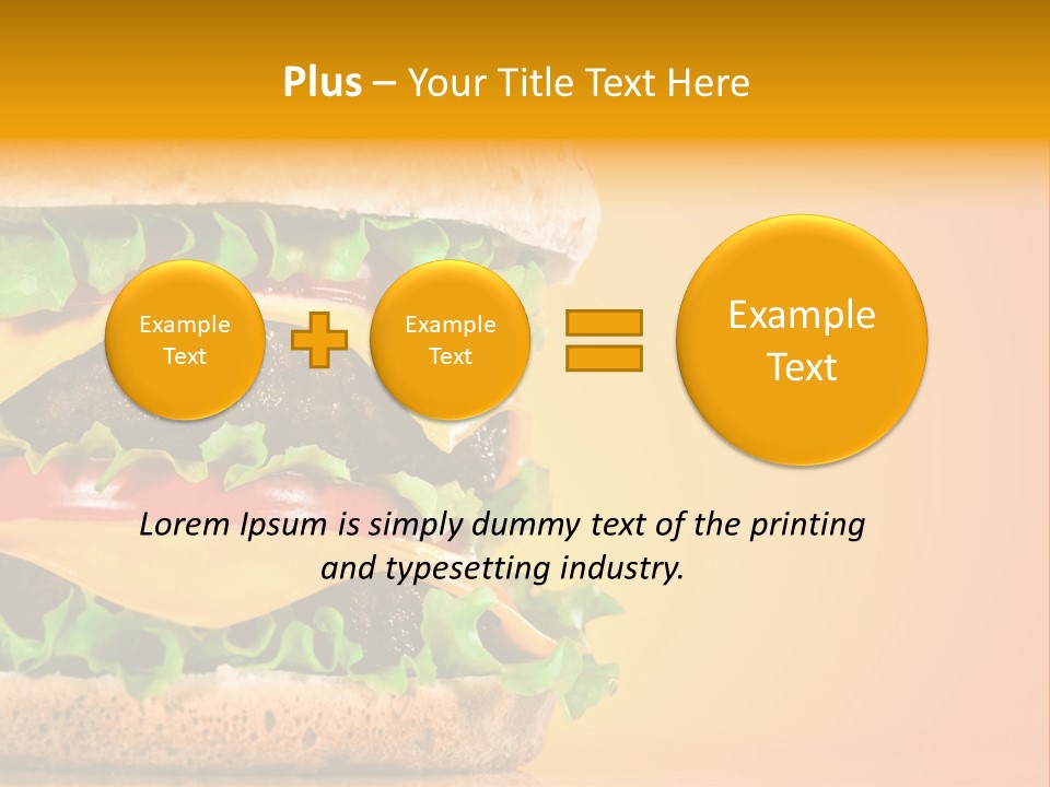 Leaf Tomato Burger PowerPoint Template