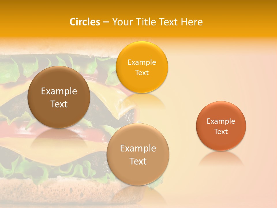 Leaf Tomato Burger PowerPoint Template
