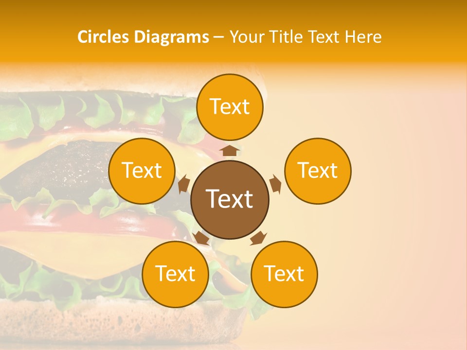 Leaf Tomato Burger PowerPoint Template