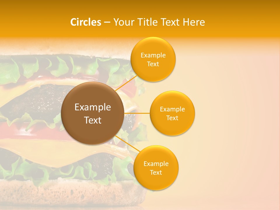 Leaf Tomato Burger PowerPoint Template