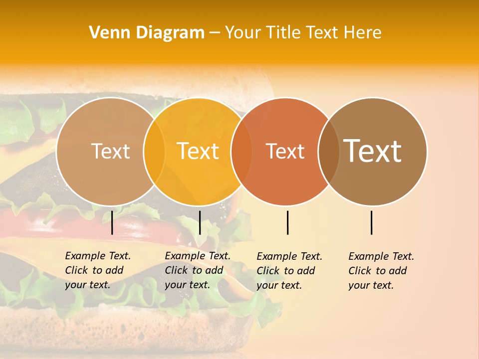 Leaf Tomato Burger PowerPoint Template