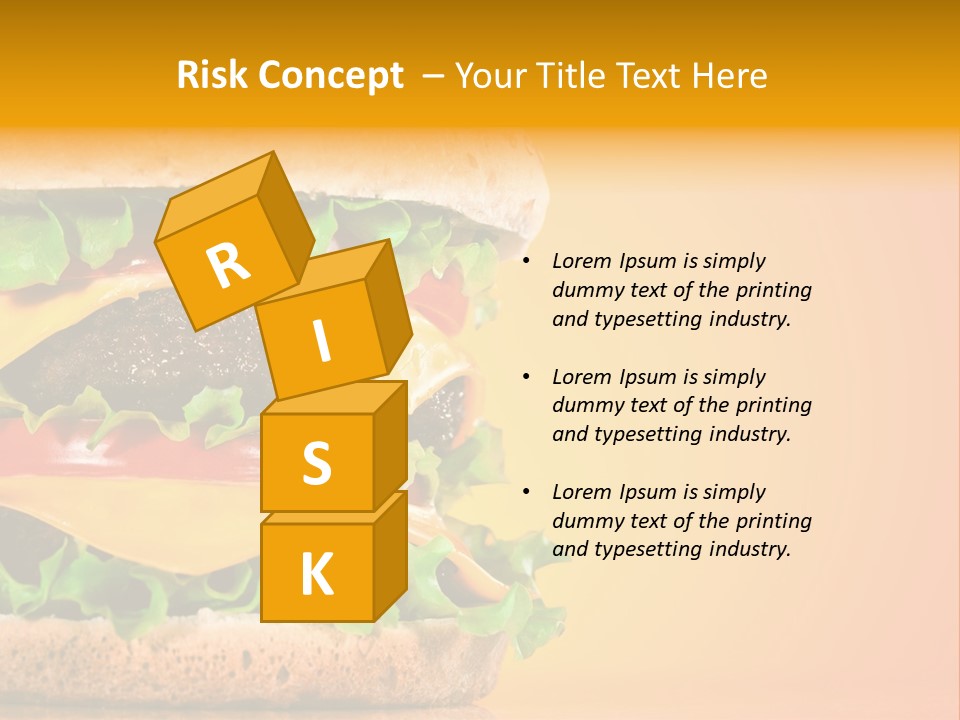 Leaf Tomato Burger PowerPoint Template
