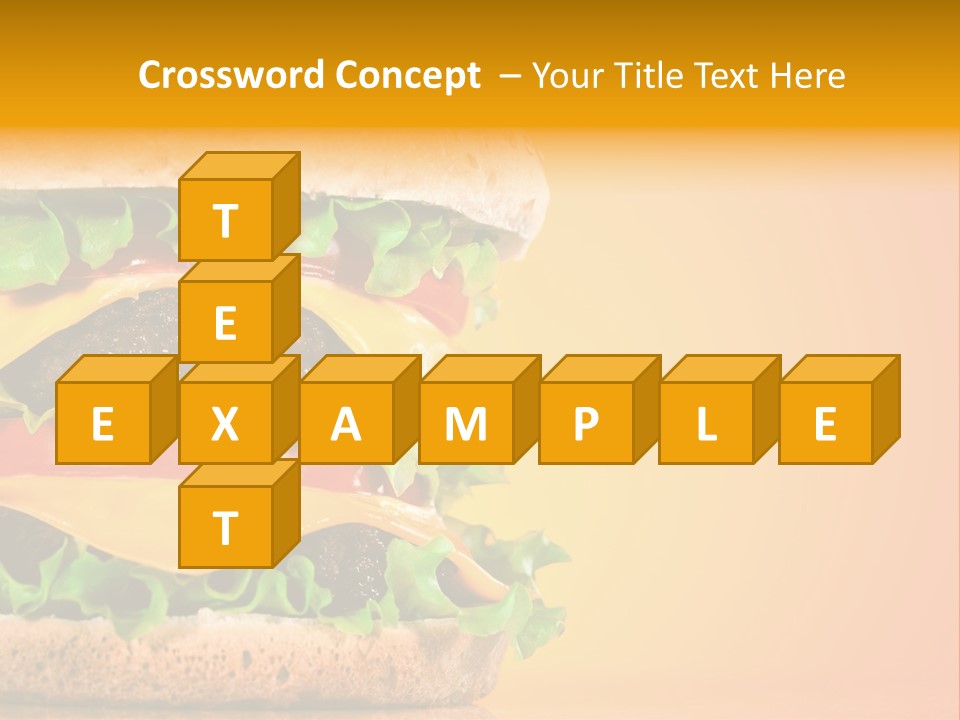 Leaf Tomato Burger PowerPoint Template