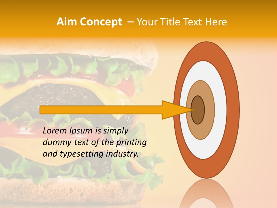 Leaf Tomato Burger PowerPoint Template
